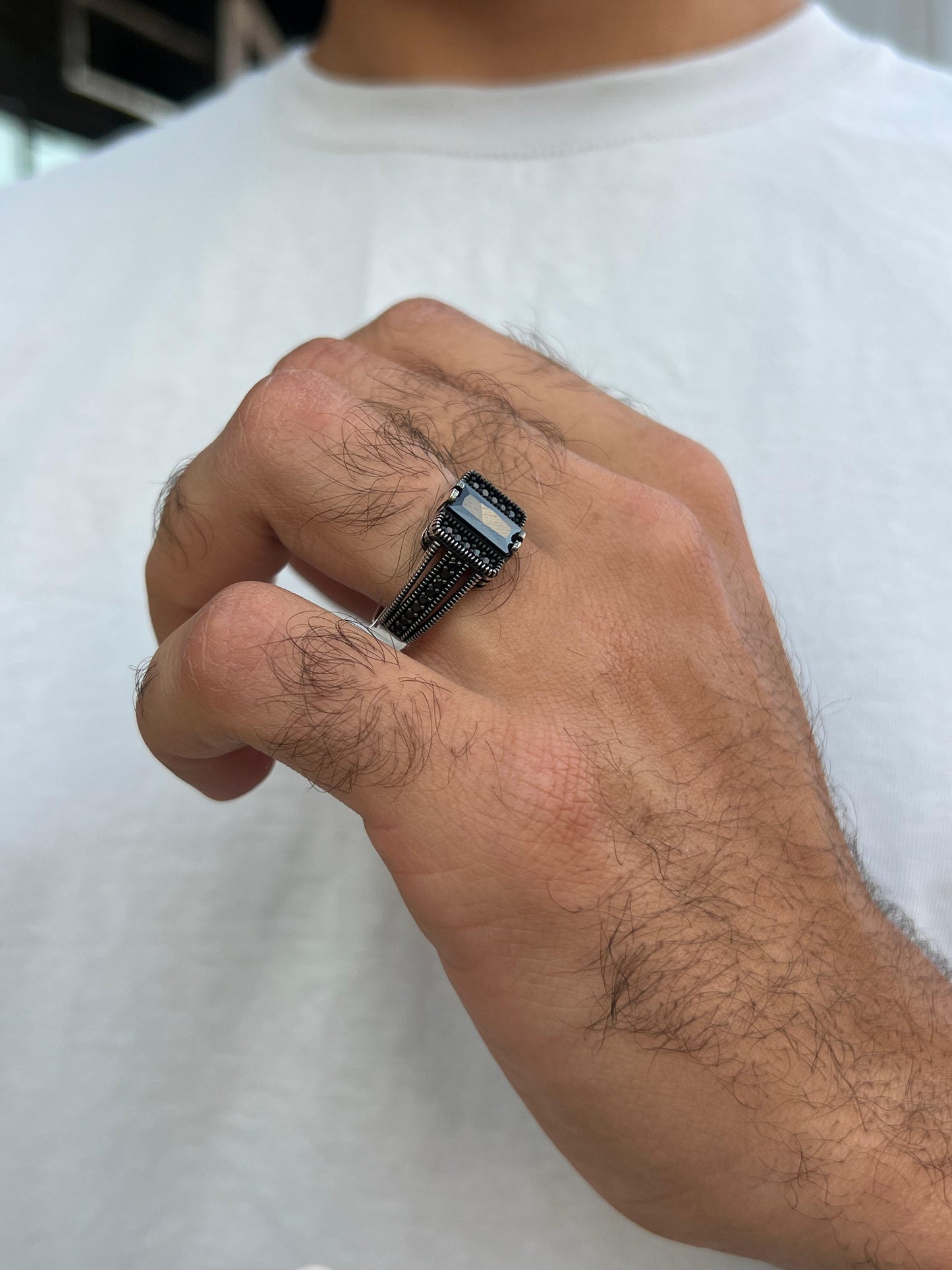 Black Riot Ring -Sterling Silver 925s