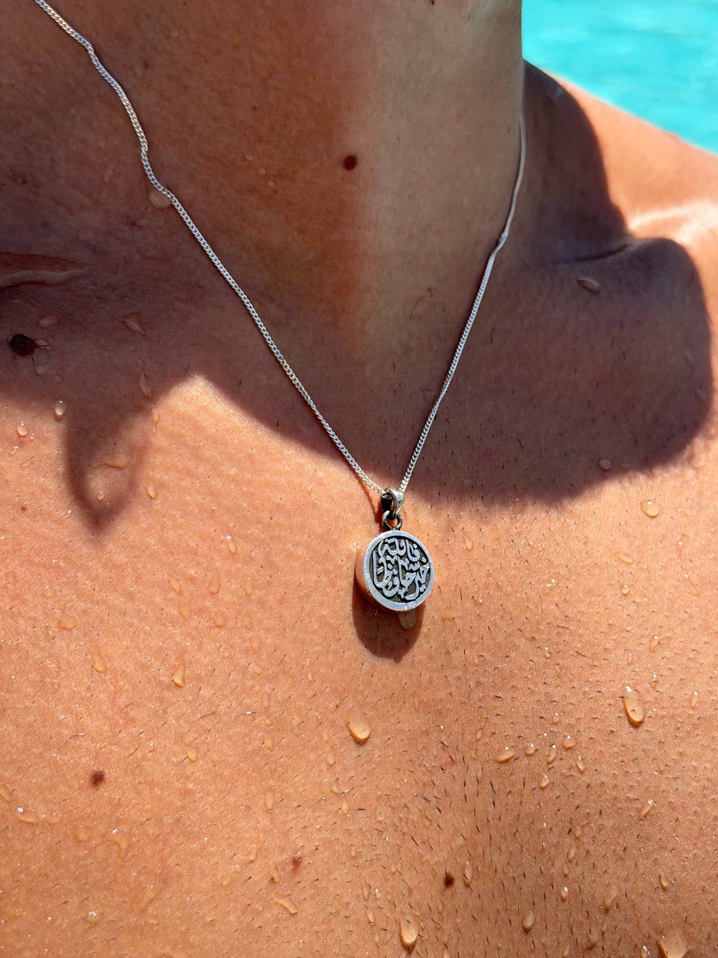 Pump Islamic Necklace in Sterling Silver 925s