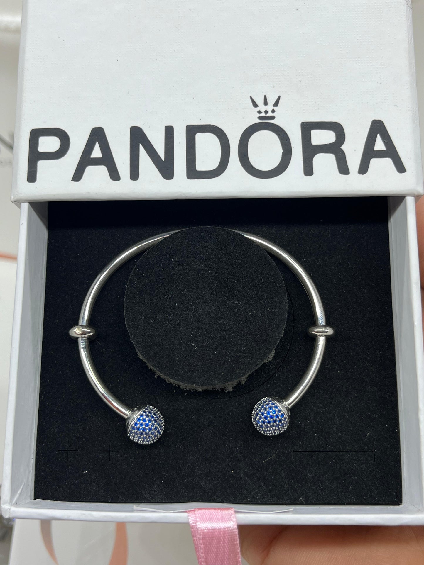 For Kids- Moments Open Pavé Bangle blue & Purple