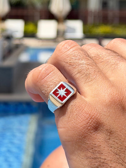 RED Northbound Ring in Sterling Silver 925s