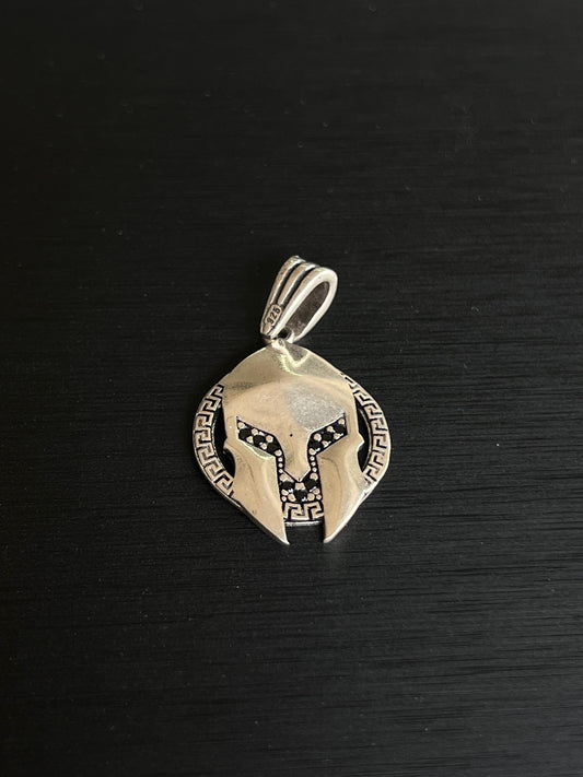 Spartan helmet Pendant – S925 Silver-3.5cm