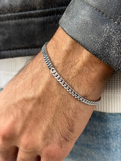 Double Tennis ✖️Grommet Bracelet Sterling Silver 925s