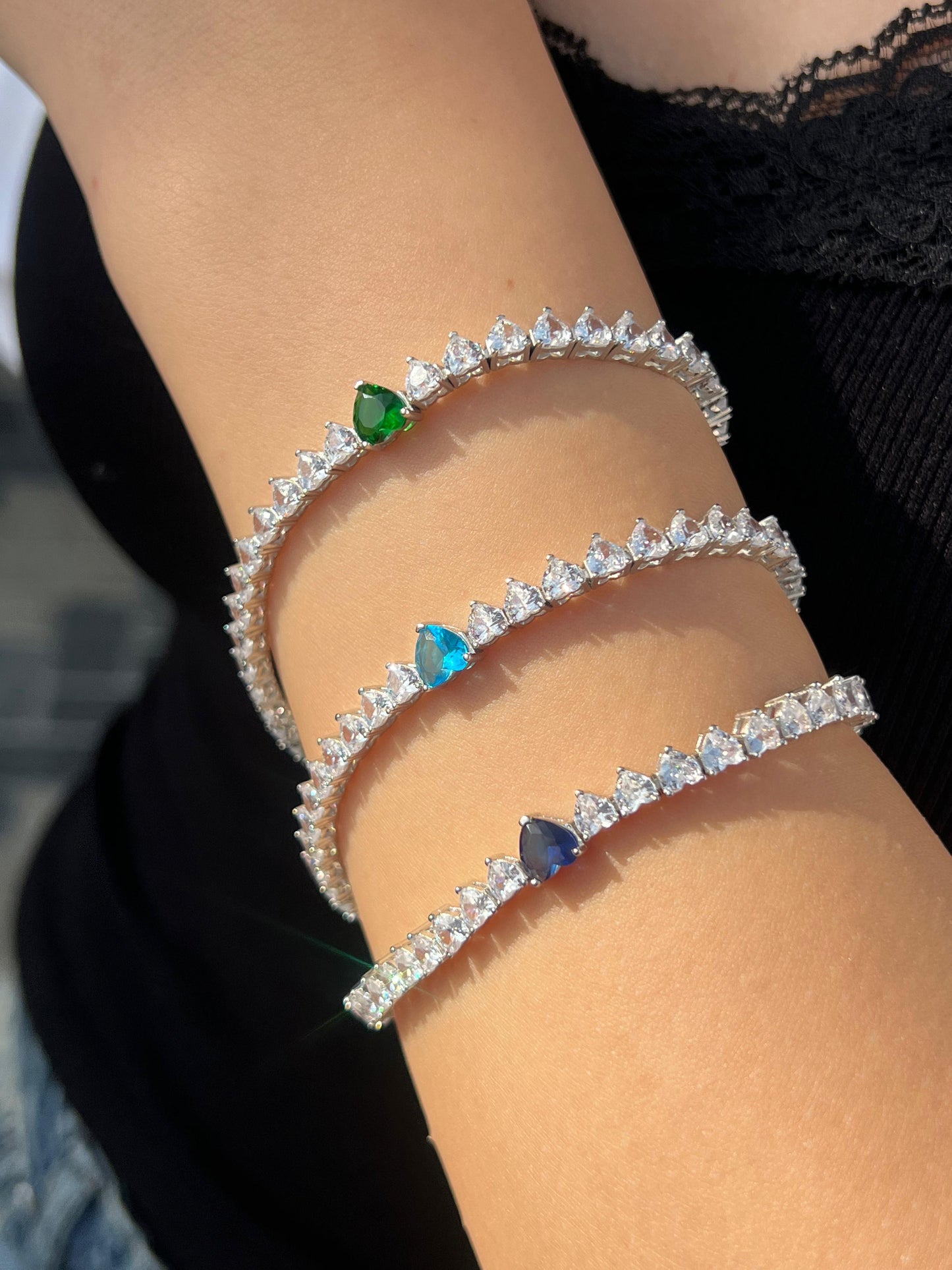 Diva Tennis Bracelet -in Sterling Silver -925