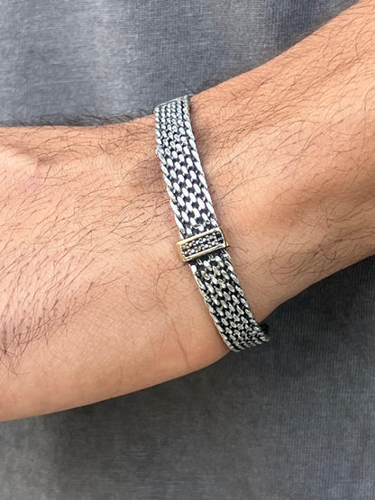 Spartan Grip Bracelet for Men's Sterling Silver 925s