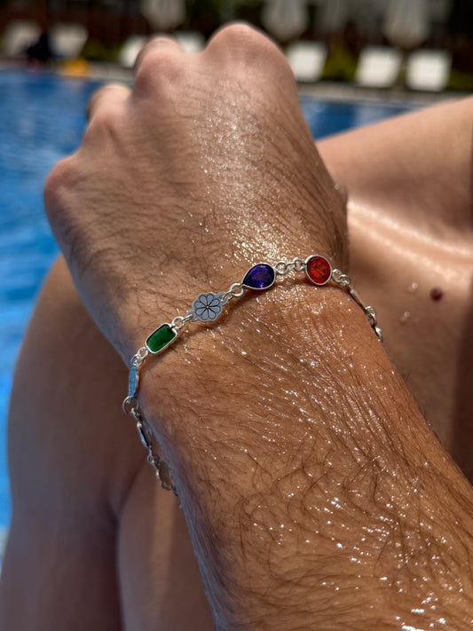 ZIRCONIA CHAOS Bracelet Sterling Silver 925s