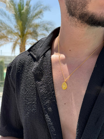 Liberty Necklace Sterling Silver 925s-Fine Gold Plated