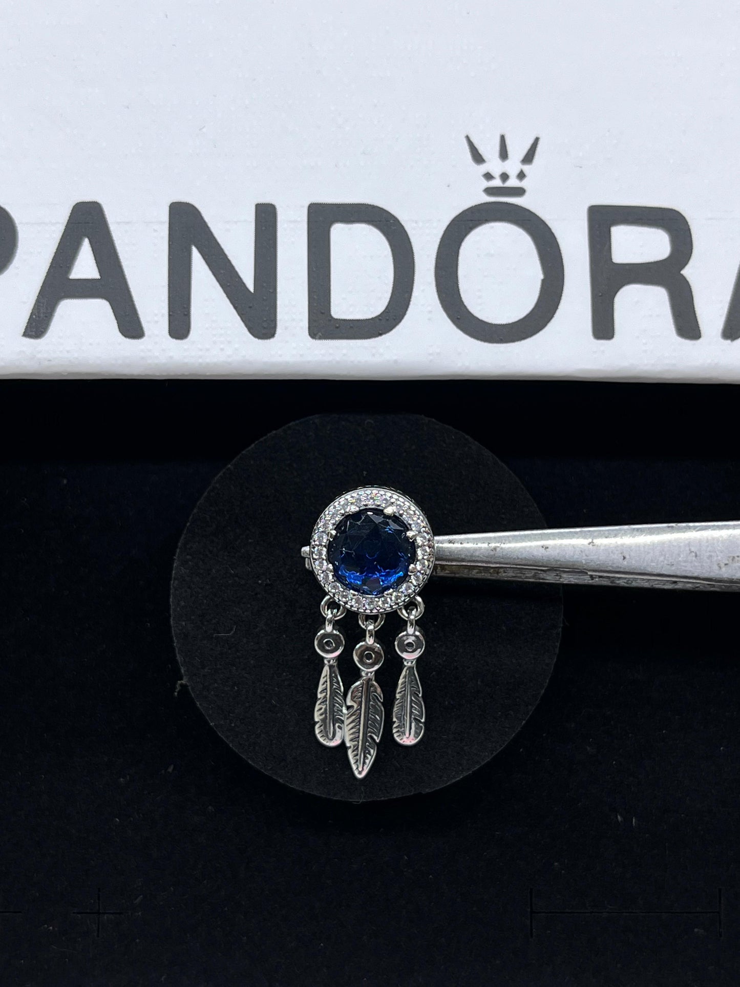 Blue Sparkling Dream catcher Sterling Silver925-Pandora Charm✨