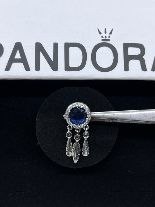 Blue Sparkling Dream catcher Sterling Silver925-Pandora Charm✨