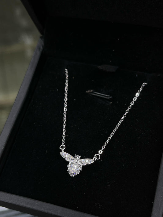 Bumble Bee Necklace -sterling Silver-925s