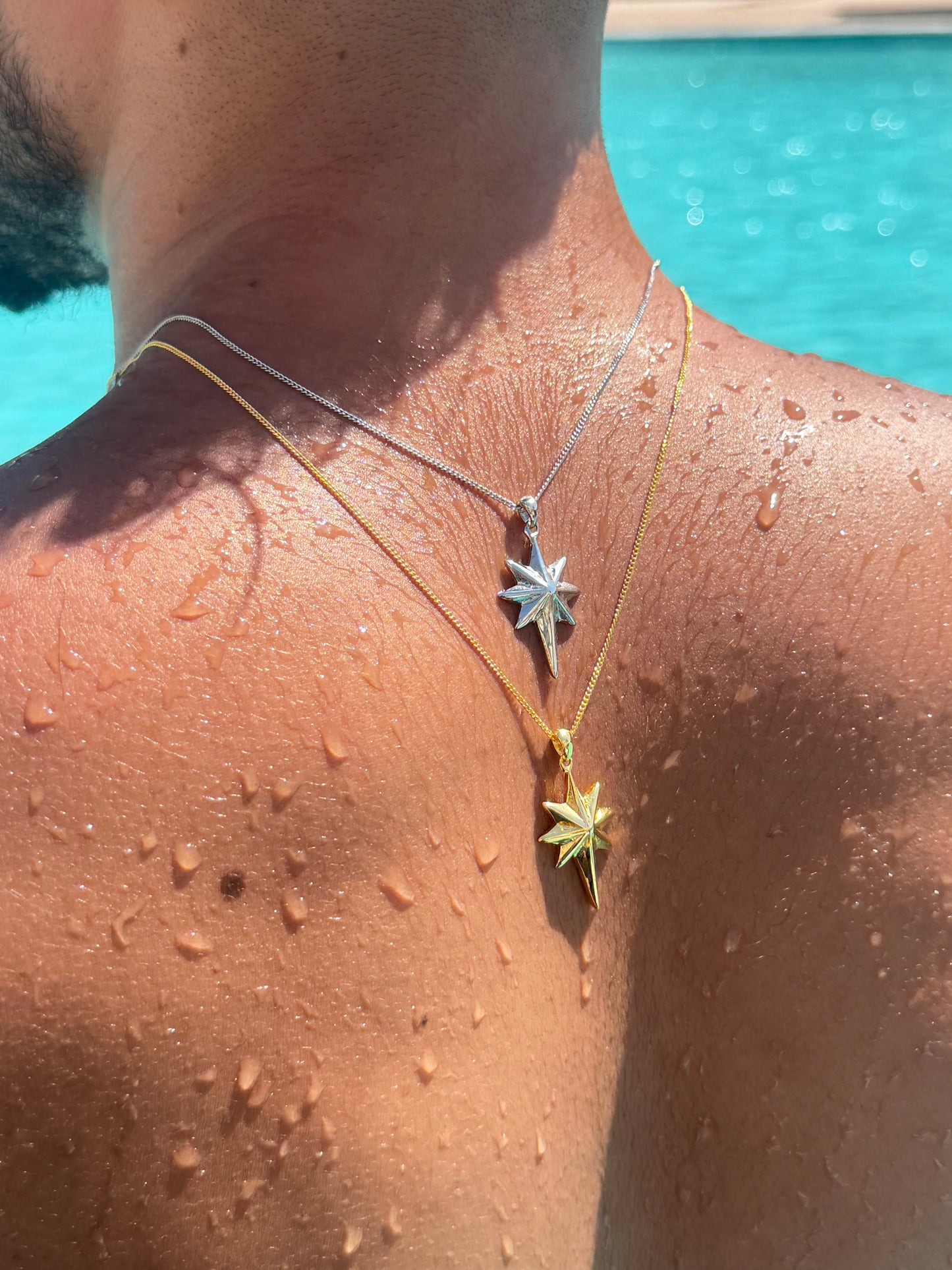 Celestial Spike Necklace in Sterling Silver 925s