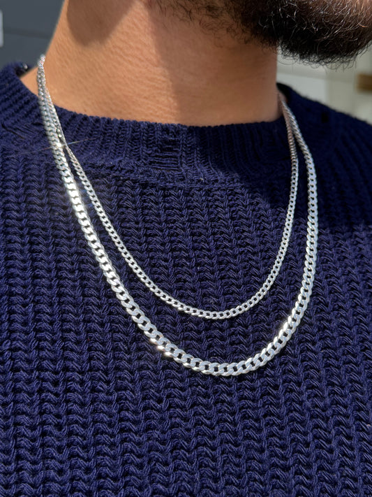 Cut Grommet Necklaces for Men's Sterling Silver 925s