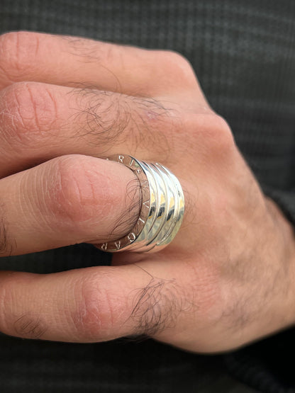 Limited -Bvlgari Weeding Ring -Pure Sterling Silver 925s