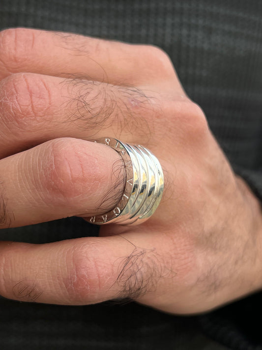 Limited -Bvlgari Weeding Ring -Pure Sterling Silver 925s