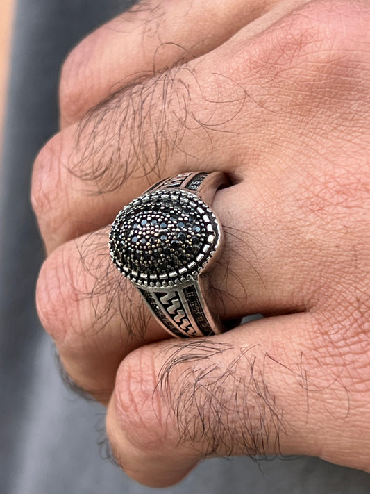 Oriental Twist Ring -for Men's Sterling Silver 925s
