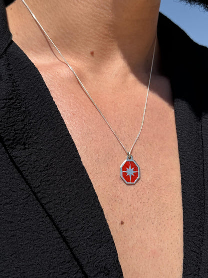 RED Northbound Necklace in Sterling Silver 925s