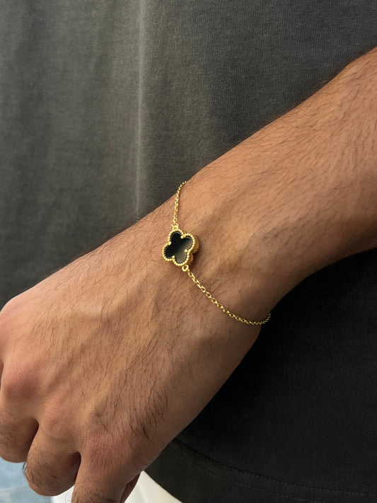 Fine gold plated vancleef bracelet-for Men's Sterling Silver 925s