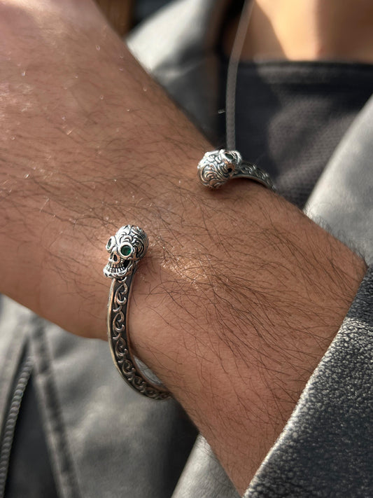 Limited Edition ⛔️ Chitai Skull Bangle-in Sterling Silver 925s