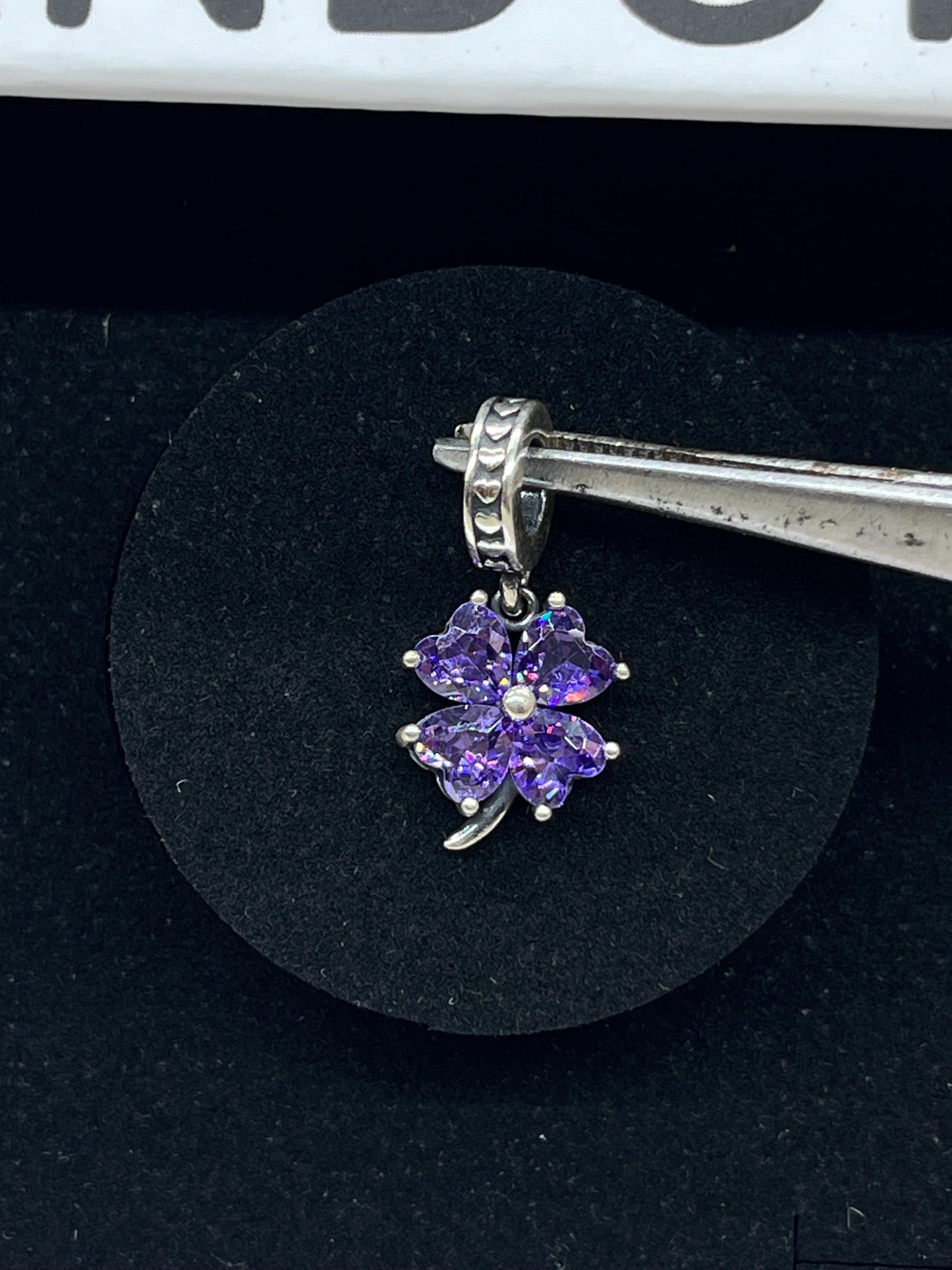 4 leaf clover dangle charm