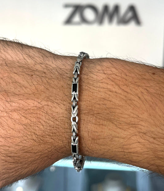 Guardian +King Bracelet for Men's Sterling Silver 925s-
