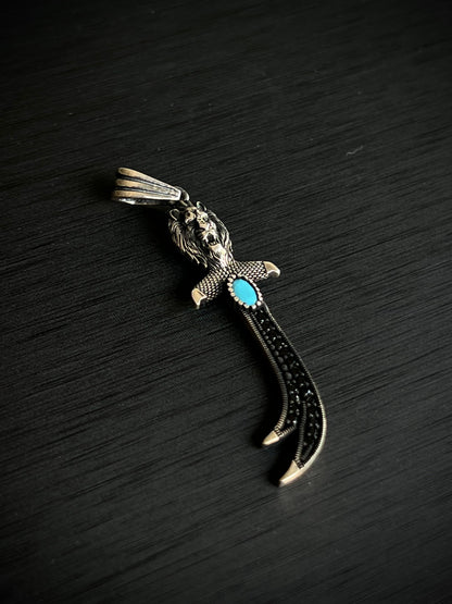 King Sword Pendant – S925 Silver-6cm