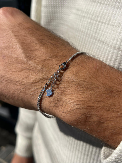 Half Tennis✖️Half Grommet Bracelet Sterling Silver 925s