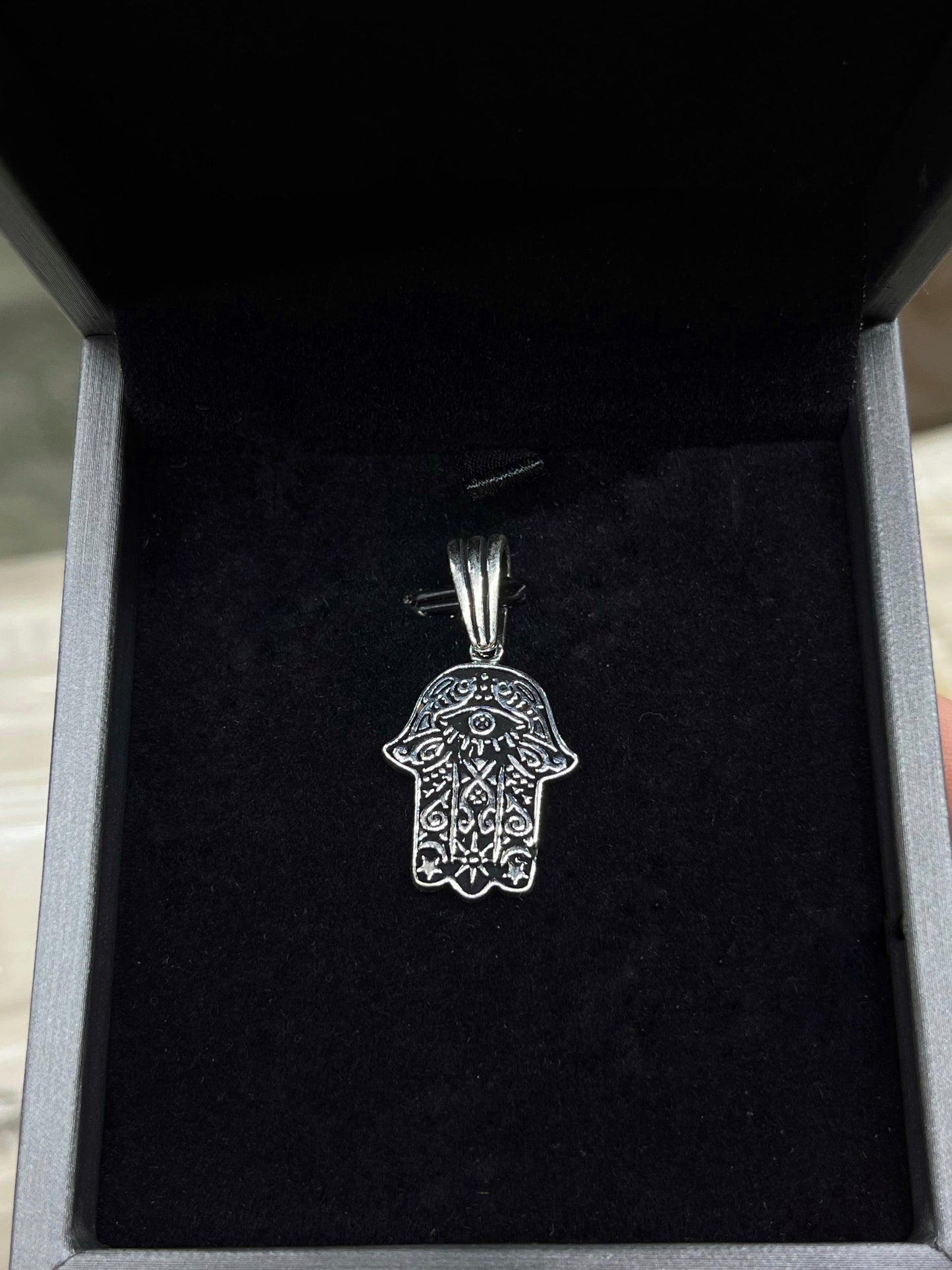 Hamsa Pendant Men’s 925 Sterling Silver🪬