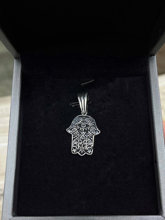 Hamsa Pendant Men’s 925 Sterling Silver🪬