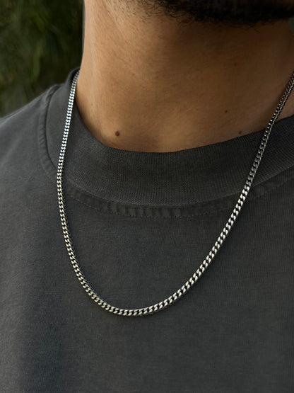 V cut Necklace for Men's Sterling Silver 925s