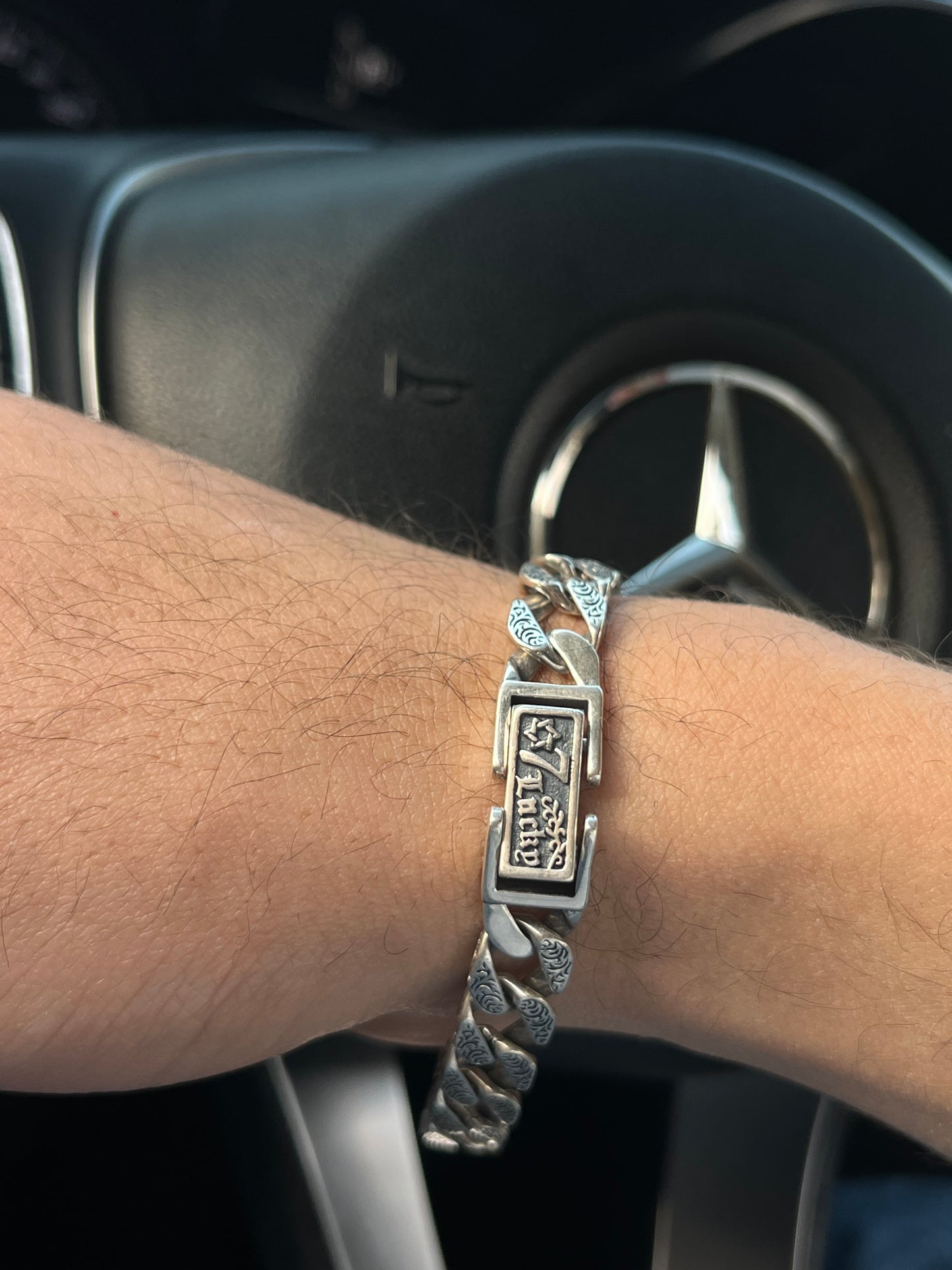 Tang Chain Bracelet for Men's Sterling Silver 925s