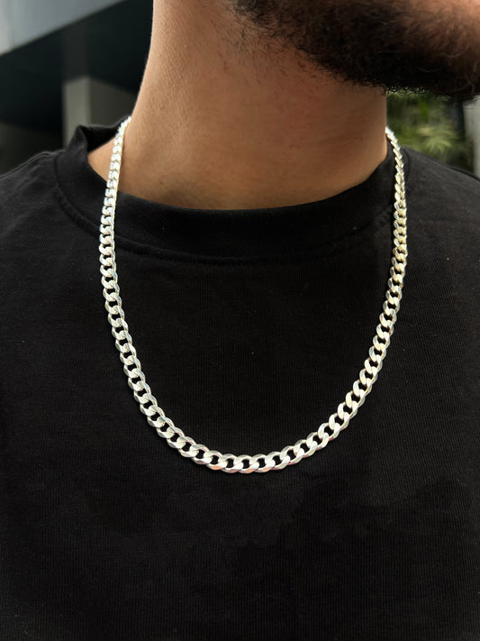 Thick Grommet Necklace For Men Sterling Silver - 925