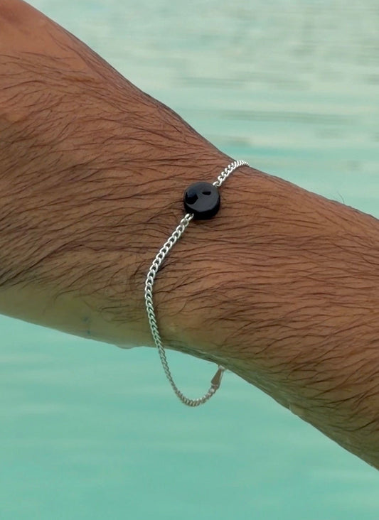 Onyx Bracelet for Men's Sterling Silver 925s