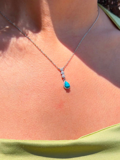 Fayrouz Necklace in Sterling Silver 925s