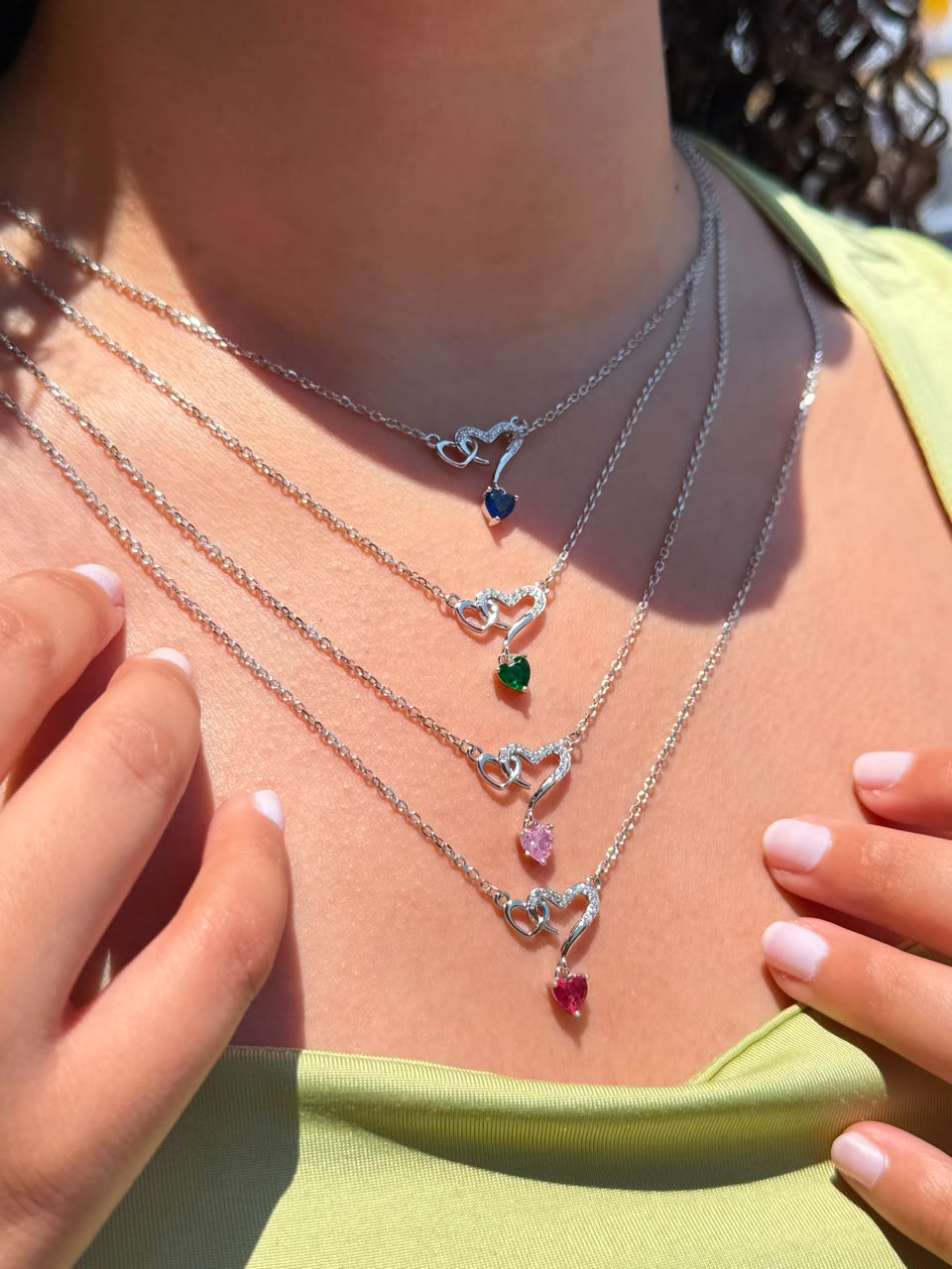 Heartelle Necklace in Sterling Silver 925s