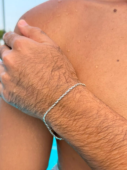 Link chain Bracelet Sterling Silver 925s