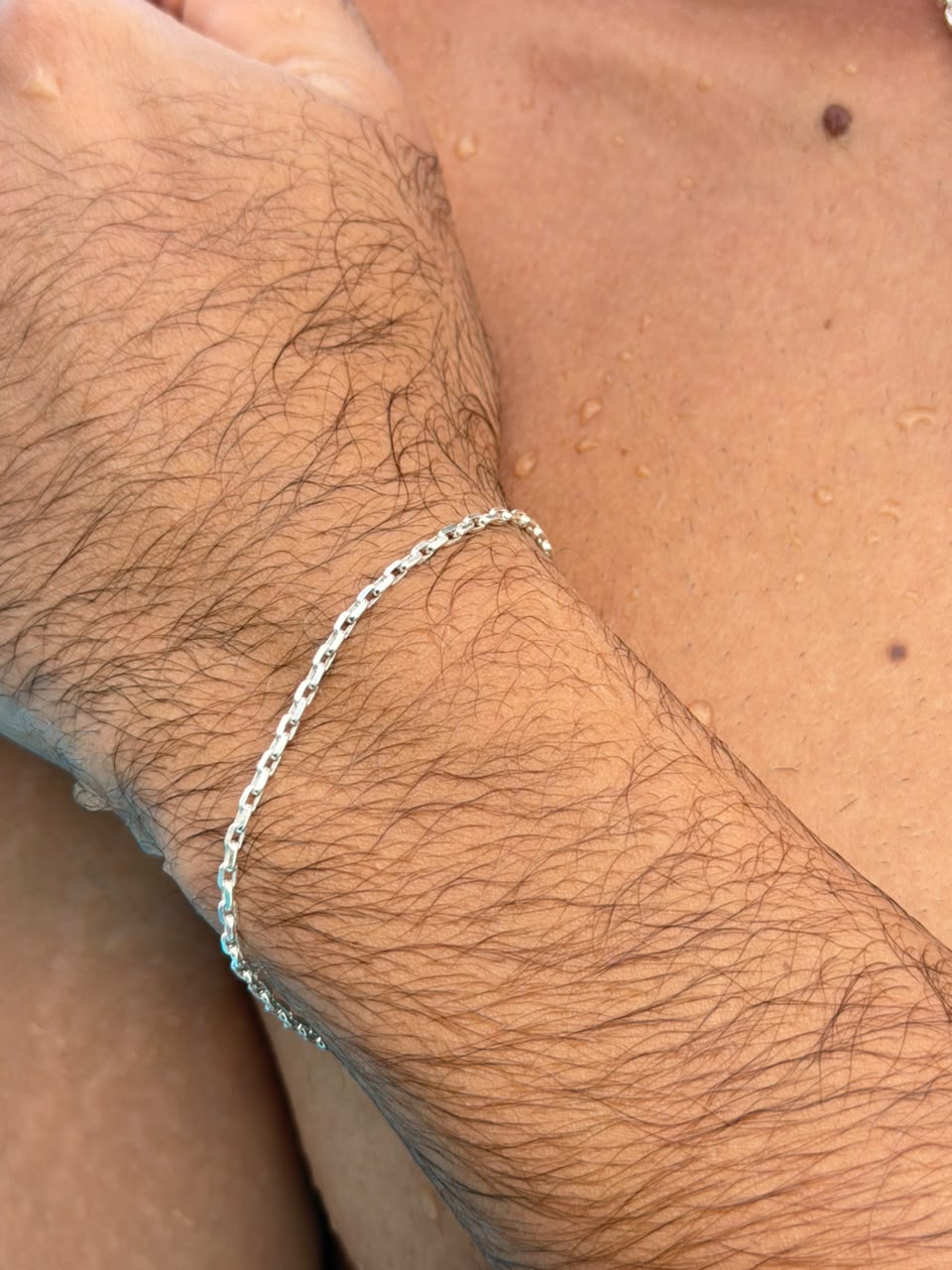 Link chain Bracelet Sterling Silver 925s