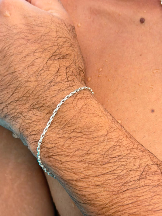 Link chain Bracelet Sterling Silver 925s