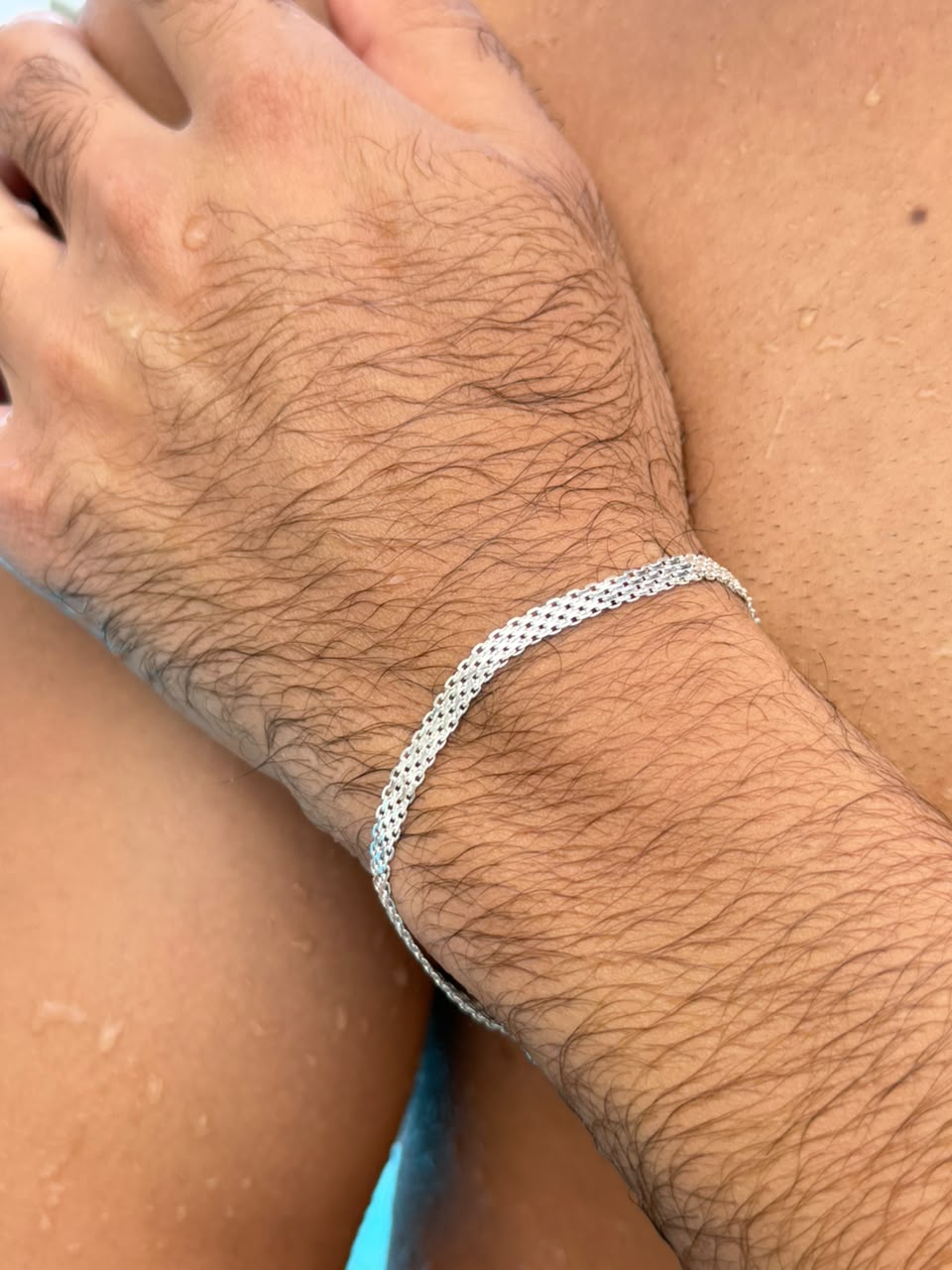 Double Bismark Bracelet Sterling Silver 925s (4.5mm)