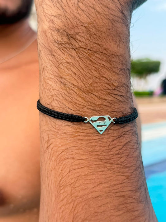 Super man knot Adjustable Macramé Bracelet